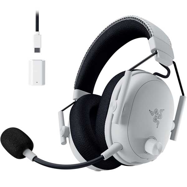 Razer headset (gaming white wireless)