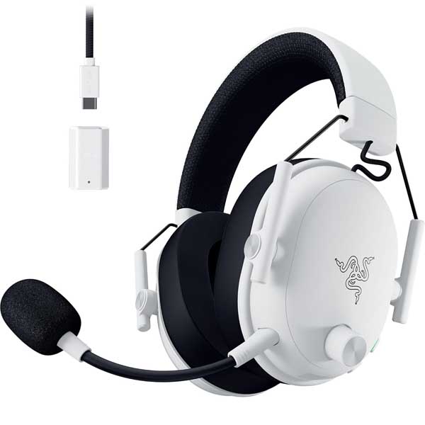 Razer headset (gaming white wireless)